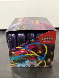 Pokemon TCG - Mega Evolution Mini Tin Display Box - 10 X Factory Sealed Tins - Image 4
