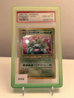 1998 Pokemon Venusaur Holo CD Promo #3 Japanese PSA 10 Gem Mint - Image 1