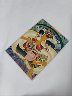 2000 Topps Pokemon TV Series Blue Logo #122 Mr. Mime Non Holo - Image 4