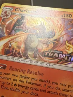 Charizard Pre-Release Black Star Promo SM158 Team Up Pokemon TCG NM Holo Card - Image 3