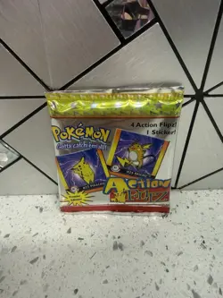 1999 Pokemon Artbox Action Flipz Premier Edition Factory Sealed Booster Pack - Image 2