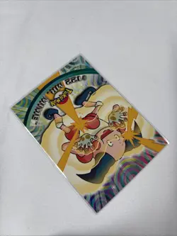2000 Topps Pokemon TV Series Blue Logo #122 Mr. Mime Non Holo - Image 3