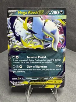 Pokemon TCG Mega Absol EX 086/132 Double Rare Mega Evolution - Image 1