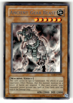 Ancient Gear Beast TLM-EN007 Unlimited Rare The Lost Millennium LP - Image 1