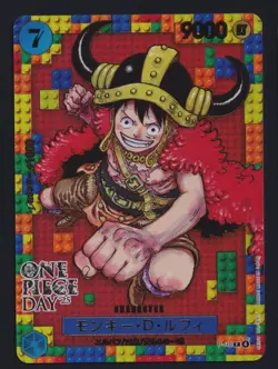 One Piece CCG Monkey D. Luffy P-110 OP Day 2025 Japanese Promo Card " Lego " - Image 1