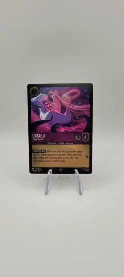 Disney Lorcana TCG: Ursula-Voice Stealer 44/204 Super Rare Foil Card NM Fabled - Image 1