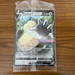 Snorlax V 141/202 Jumbo Oversized Promo Card - Pokemon Sword & Shield (Sealed) - Image 1