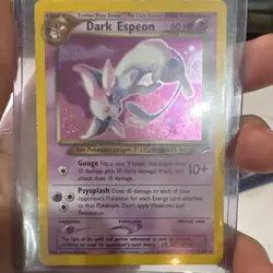 Pokemon Dark Espeon Neo Destiny Holo Rare 4/105 Unlimited 60HP Psychic Card - Image 1