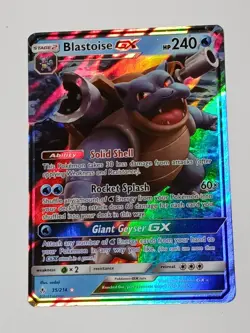 Blastoise GX 35/214 Unbroken Bonds Holo Pokemon TCG Card - Image 2