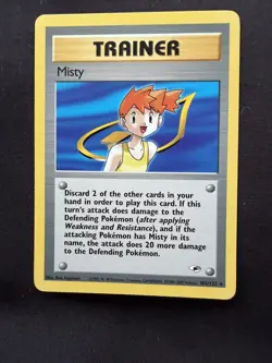 Misty Trainer (102/132) Rare Gym Heroes Set Pokemon Card! NM - Image 1