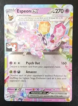 ESPEON EX 034/131, HOLO, STAMPED, PRIZE PACK SERIES 7, POKEMON CARD (NM) - Image 1
