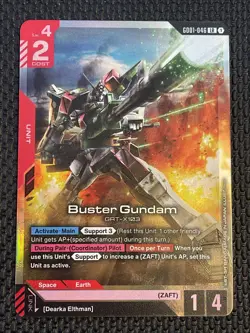 Gundam Card Game Newtype Rising Buster Gundam GD01-046 LR - Image 1
