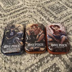 (LOT OF 12) One Piece CCG Card Game 2-Pack Mini Tin Set Vol 2 Bandai NEW SEALED! - Image 3