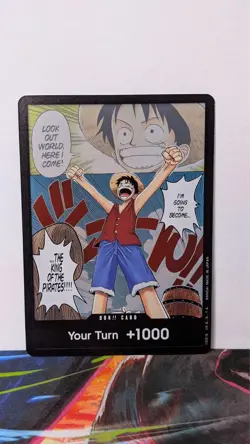 One Piece TCG Don!! Card Alt Art Luffy Romance Dawn English OP01 Foil NM - Image 1