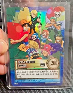 BANDAI One Piece Hyper Battle LUFFY PIRATES S108 HOLO FOIL SCARCE EARLY CARD - Image 1