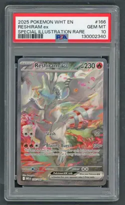 Pokemon Cards - PSA 10 Zekrom EX 172 + Reshiram EX 173 + Victini 172 + 166/086 - Image 4