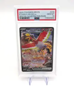 PSA 10 Ethan's Ho-Oh ex 230/182 Pokemon Destined Rivals Full Art Graded Card - Image 1
