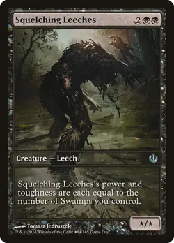 Squelching Leeches FULLART 1x MtG Game Day and Store Championships Promo SP/NM - Image 1