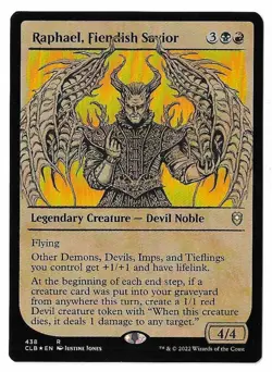 MTG Raphael, Fiendish Savior Showcase FOIL Battle for Baldur's Gate (CLB) #438 - Image 1