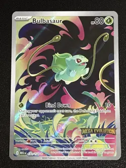 Pokemon TCG Mega Evolution Bulbasaur Illustration Rare Stamped 133/132 NM - Image 1