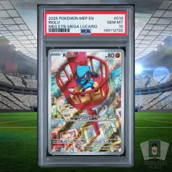 Riolu 2025 Pokemon Mega Evolution Base Promo ETB MEP EN #010 PSA 10 GEM MINT - Image 1