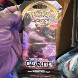 Pokemon TCG Booster Pack - Sword & Shield Rebel Clash - 10 Cards - Image 1