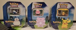 Pokemon TCG: Pokemon Go Tin Set Of 3x New & Sealed Pikachu, Blissey, Snorlax - Image 5