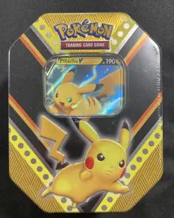 Pokemon SHSW V Powers Pikachu Tin Factory Sealed - Image 1