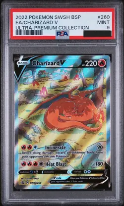 Charizard V SWSH260 Pokemon TCG Black Star Promo UPC 2022 English PSA 9 - Image 1