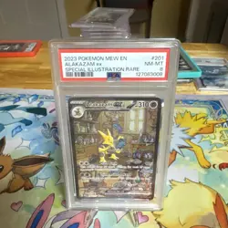 2023 Pokemon Mew EN Special Illustration Rare Card 151 #201 Alakazam Ex PSA 9 #8 - Image 1
