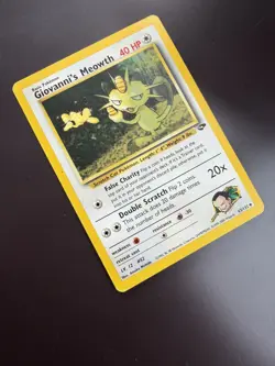 Pokemon TCG Meowth Gym Challenge 43/132 Regular MP - Image 2