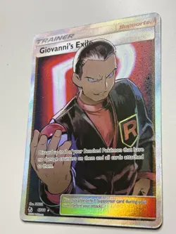 Pokemon Giovanni's Exile 67/68 Sun & Moon Hidden Fates Near Mint - Image 3