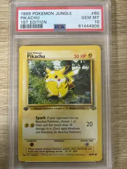 Psa 10 Pokemon Jungle 1999 Pikachu - Image 1