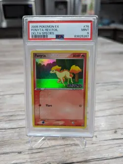 2005 Pokemon: PONYTA 78/113 - [Reverse Holo] - [EX Delta Species] - Mint - PSA 9 - Image 1