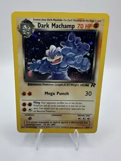 Dark Machamp Holo 10/82 - Team Rocket - Vintage - Pokemon TCG - Image 1