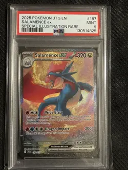 Pokemon TCG Salamence EX Journey Together Special Illustration Rare PSA 9 - Image 1