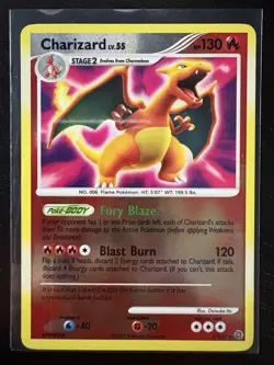 CHARIZARD REVERSE HOLO 3/132 DP SECRET WONDERS LP - NM POKEMON - Image 5