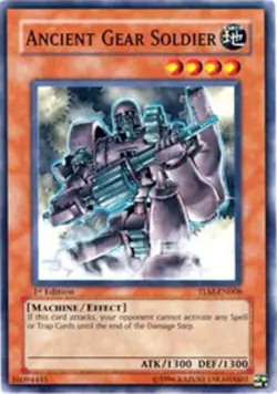 Ancient Gear Soldier - TLM-EN008 - Common - Unlimited Edition - Moderately Playe - Image 1
