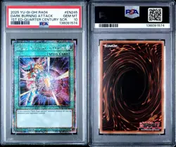 PSA 10 Dark Burning Attack Yugioh Quarter Century SCR RA04-EN245 Magician Girl - Image 3