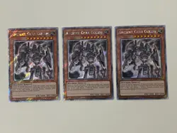 Yugioh Ancient Gear Golem x 3 - 1st Edition Platinum Secret Rare NM - Free Holo - Image 1