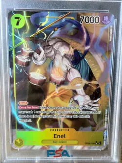 One Piece OP05-100 SR - Enel - Alternate Art Graded card - PSA 10 GEM MT - Image 2