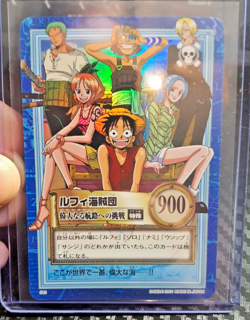 BANDAI One Piece Hyper Battle LUFFY PIRATES S82 HOLO FOIL SCARCE EARLY CARD - Image 1
