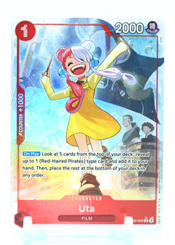 One Piece TCG - Uta OP09-002 (R) Alt Art Emperors in the New World English NM/M - Image 1