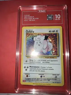Clefairy 013/034 Holo Card CLC Classic Collection TAG Gem Mint 10 Pokemon TCG - Image 1