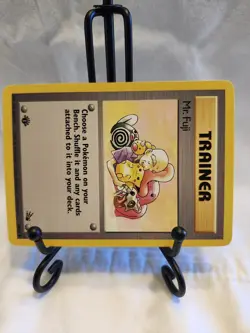 Mr. Fuji 58/62 Base Set Fossil Uncommon 1st Edition Pokemon Trainer Card NM - Image 3