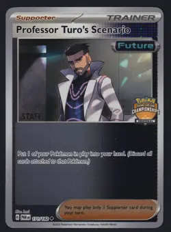 Pokemon TCG Professor Turo’s Scenario 171/182 STAFF Stamped Regional Promo Card - Image 1