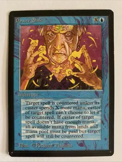Power Sink Limited Edition - Beta Edition Regular Magic The Gathering MTG Card - Image 1