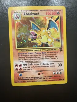 Pokemon TCG Charizard Base Set 2 Holo Unlimited Rare Card 4/130 - Image 1