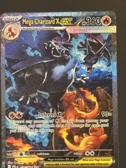 Mega Charizard x Ex 125/094 SIR Full Art Phantasmal Flames English MINT card - Image 2