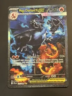 Mega Charizard x Ex 125/094 SIR Full Art Phantasmal Flames English MINT card - Image 3